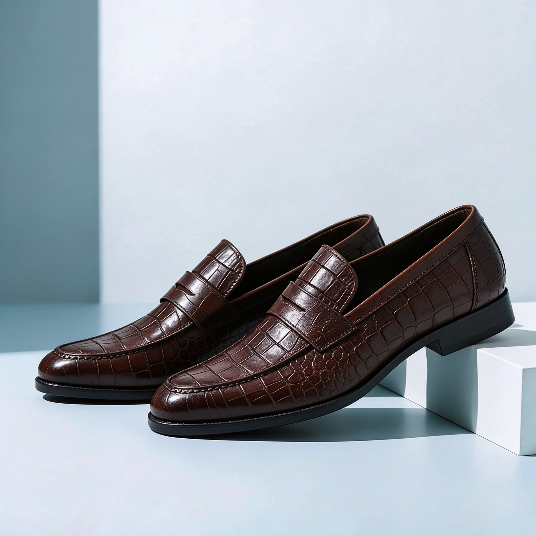 Hand-Patina Penny Loafer
