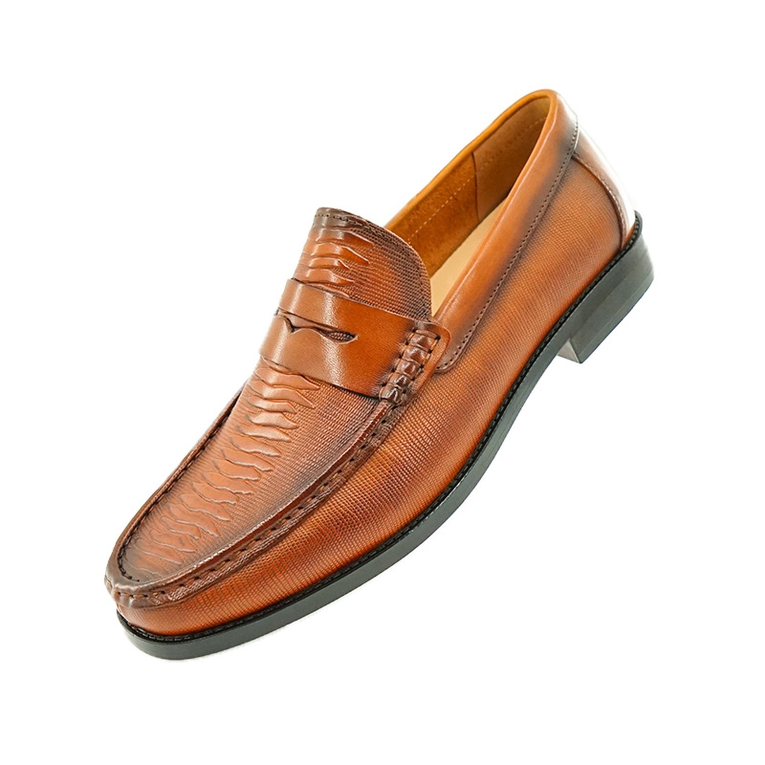 لوفر بيني بأضلاع منقوشة model 2881-18 wholesale loafer