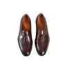 GRANDMARK tassel loafer men's dress shoes, top view, white background