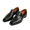 GRANDMARK penny loafer men's dress shoes, three-quarter view, white background