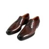 GRANDMARK classic derby men's dress shoes, three-quarter view, white background