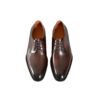GRANDMARK classic derby men's dress shoes, top view, white background