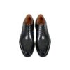 GRANDMARK croc-embossed oxford men's dress shoes, top view, white background