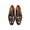 GRANDMARK croc-embossed wingtip oxford men's dress shoes, top view, white background