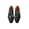 GRANDMARK wingtip brogue oxford men's dress shoes, top view, white background