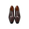 GRANDMARK wingtip brogue oxford men's dress shoes, top view, white background