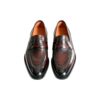 GRANDMARK patina penny loafer men's dress shoes, top view, white background