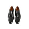 GRANDMARK wingtip oxford men's dress shoes, top view, white background