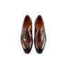 GRANDMARK round-toe penny loafer men's dress shoes, top view, white background