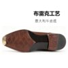 semi-brogue-cap-toe-oxford-sole-2 GRANDMARK semi-brogue cap-toe oxford men's dress shoes, Blake-stitched leather sole, white background