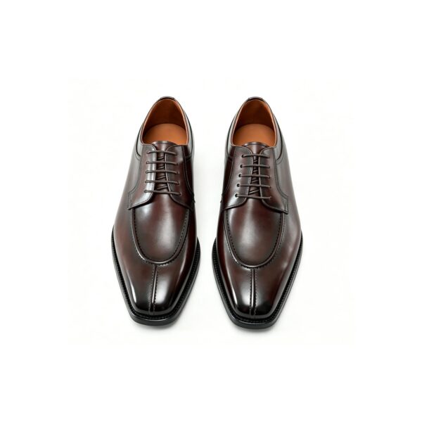 split-toe-derby-top-2 GRANDMARK split-toe derby men's dress shoes, top view, white background
