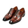 GRANDMARK cap-toe oxford men's dress shoes, three-quarter view, white background