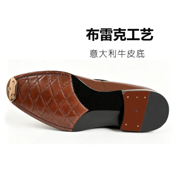tassel-loafer-braided-knot-slip-on-sole-2 GRANDMARK braided-knot tassel loafer men's dress shoes, Blake-stitched leather sole, white background