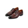 textured-apron-derby-main-2 GRANDMARK apron derby men's dress shoes, three-quarter view, white background