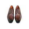 textured-apron-derby-top-2 GRANDMARK apron derby men's dress shoes, top view, white background
