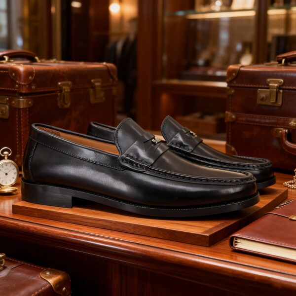 2801-113-3 Polished Horsebit Dress Loafer detail, model 2801-113