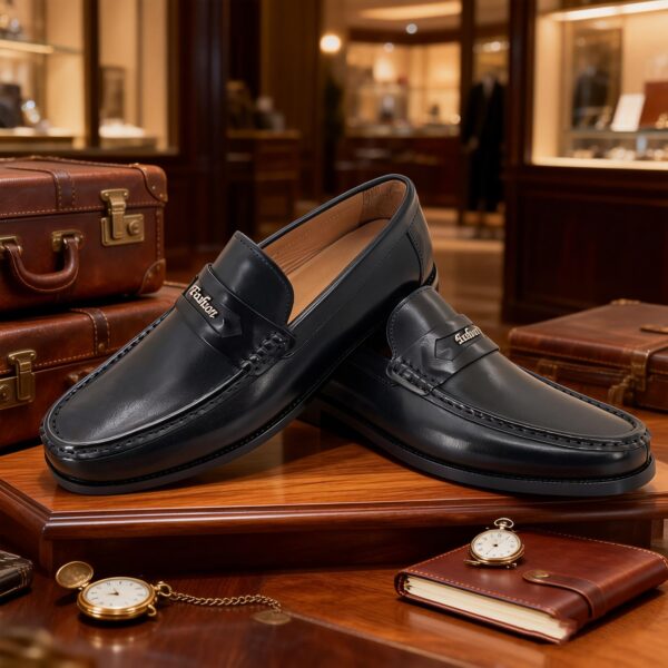 2801-113-4 Polished Horsebit Dress Loafer detail, model 2801-113