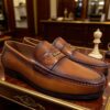 2801-113-8 Polished Horsebit Dress Loafer detail, model 2801-113