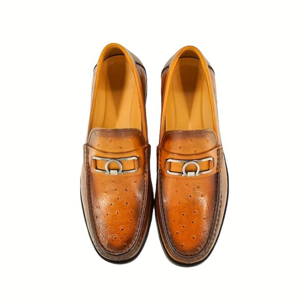 Ostrich-Print Horsebit Loafer detail, model 2881-13