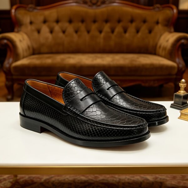 2881-17-8 Embossed Penny Loafer detail, model 2881-17