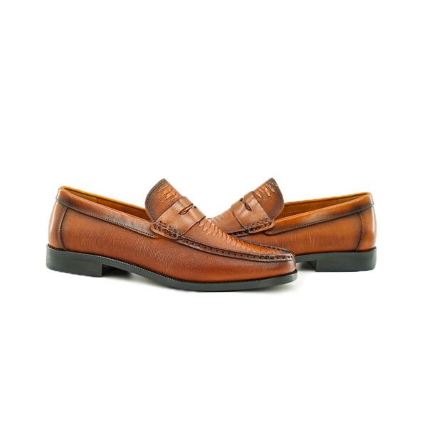 Ribbed-Emboss Penny Loafer detail, model 2881-18