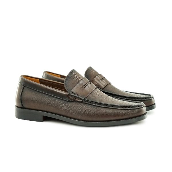 Ribbed-Emboss Penny Loafer detail, model 2881-18