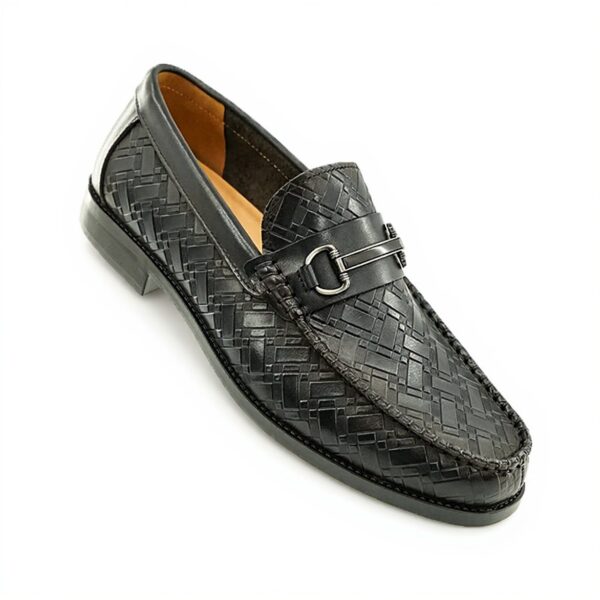 Woven-Emboss Horsebit Loafer detail, model 2881-19