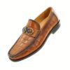 Croc-Embossed Horsebit Loafer detail, model 2881-24