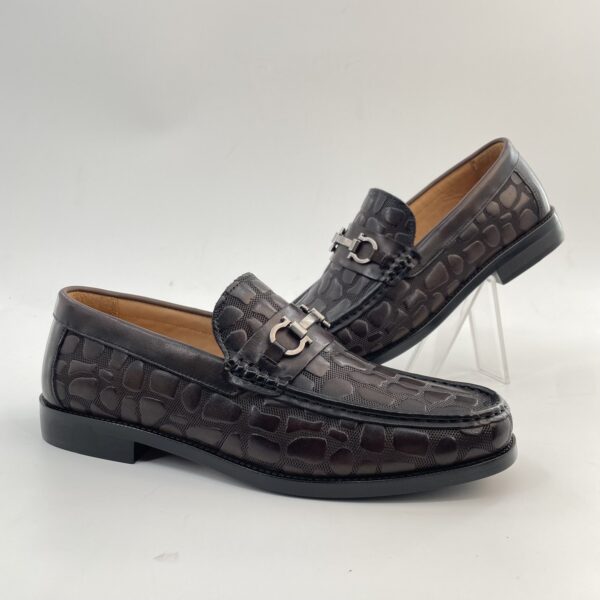 Deep-Croc Horsebit Loafer detail, model 2881-26
