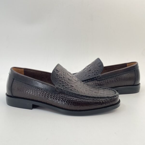 Croc-Embossed Slip-On Loafer detail, model 2881-29