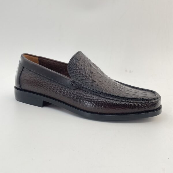 Croc-Embossed Slip-On Loafer detail, model 2881-29
