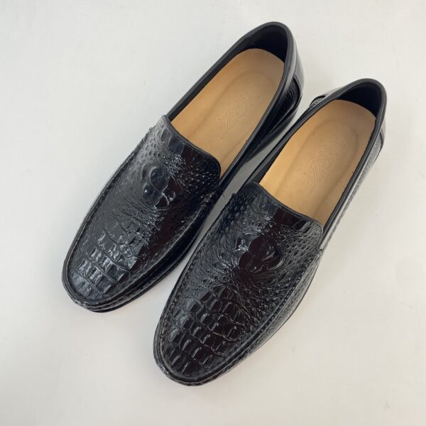 Croc-Embossed Slip-On Loafer detail, model 2881-29
