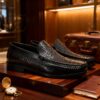 Croc-Embossed Slip-On Loafer detail, model 2881-29
