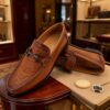 Museum-Croc Horsebit Loafer detail, model 2881-30