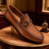Museum-Croc Horsebit Loafer detail, model 2881-30