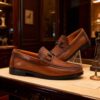 Museum-Croc Horsebit Loafer detail, model 2881-30