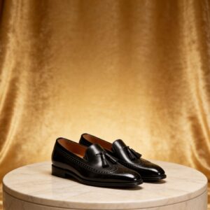 Brogue Tassel Loafer men's formal leather dress shoe, GRANDMARK promotional photo