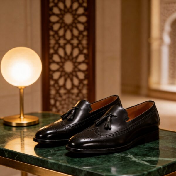 Brogue Tassel Loafer men's formal leather dress shoe, GRANDMARK promotional photo