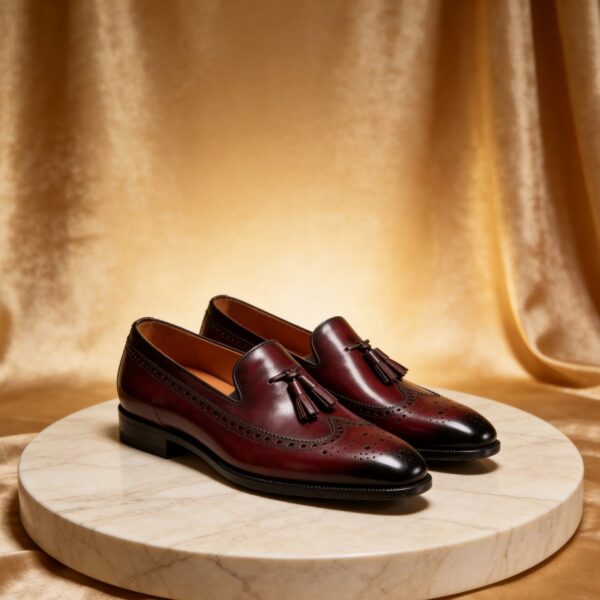 Brogue Tassel Loafer men's formal leather dress shoe, GRANDMARK promotional photo