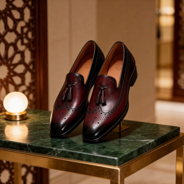 Brogue Tassel Loafer men's formal leather dress shoe, GRANDMARK promotional photo
