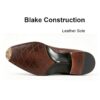 Brogue-Trim Penny Loafer leather sole, Blake construction