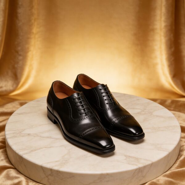 Classic Cap-Toe Oxford men's formal leather dress shoe, GRANDMARK promotional photo Classic Cap-Toe Oxford men's formal leather dress shoe, GRANDMARK promotional photo