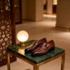 Croc-Embossed Penny Loafer men's formal leather dress shoe, GRANDMARK promotional photo