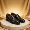 Croc-Embossed Penny Loafer men's formal leather dress shoe, GRANDMARK promotional photo