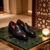 Croc-Embossed Penny Loafer men's formal leather dress shoe, GRANDMARK promotional photo