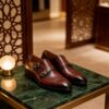 Double Monk Strap men's formal leather dress shoe, GRANDMARK promotional photo Double Monk Strap men's formal leather dress shoe, GRANDMARK promotional photo