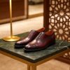 Embossed-Toe Cap-Toe Oxford men's formal leather dress shoe, GRANDMARK promotional photo Embossed-Toe Cap-Toe Oxford men's formal leather dress shoe, GRANDMARK promotional photo