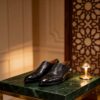 Embossed-Toe Cap-Toe Oxford men's formal leather dress shoe, GRANDMARK promotional photo Embossed-Toe Cap-Toe Oxford men's formal leather dress shoe, GRANDMARK promotional photo