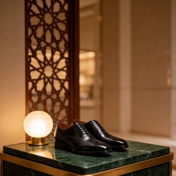 Full-Brogue Wingtip Oxford men's formal leather dress shoe, GRANDMARK promotional photo