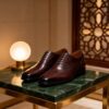 Full-Brogue Wingtip Oxford men's formal leather dress shoe, GRANDMARK promotional photo
